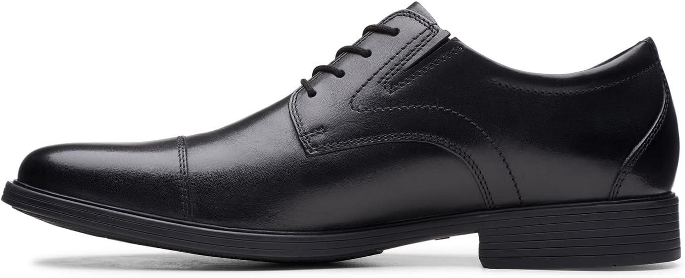 imageClarks Mens Whiddon Cap Oxford ShoesBlack Black Leather