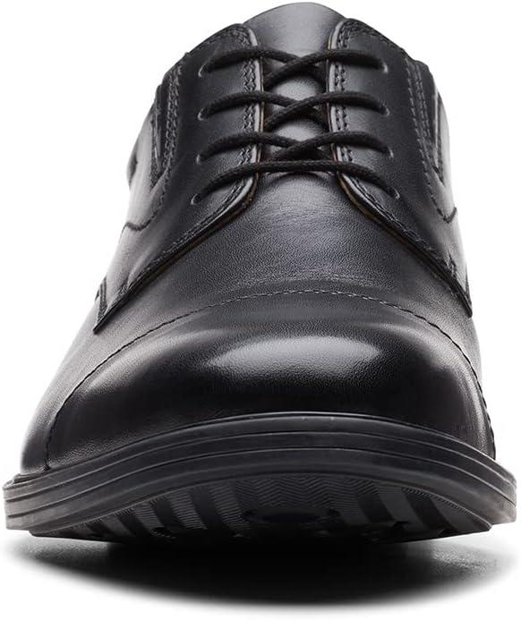 imageClarks Mens Whiddon Cap Oxford ShoesBlack Black Leather