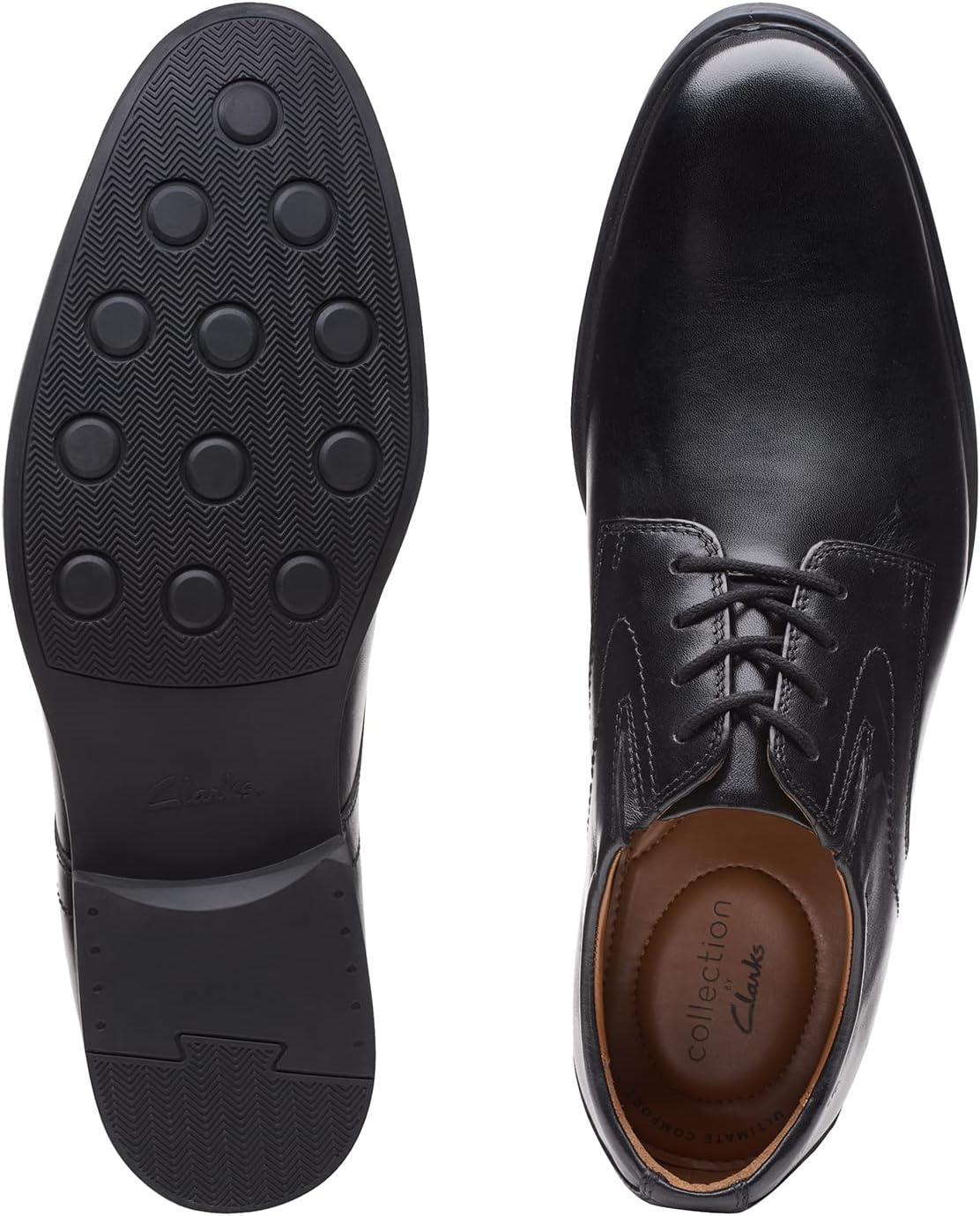 imageClarks Mens Whiddon Cap Oxford ShoesBlack Black Leather