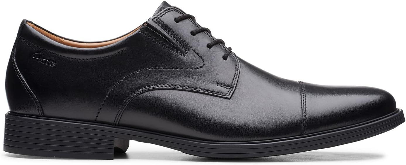 imageClarks Mens Whiddon Cap Oxford ShoesBlack Black Leather