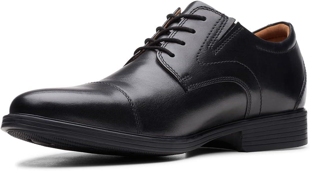 imageClarks Mens Whiddon Cap Oxford ShoesBlack Black Leather