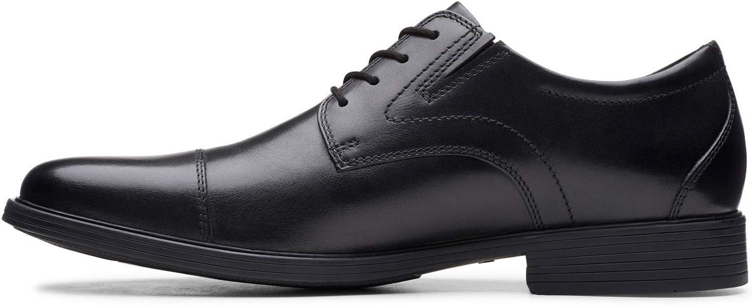 imageClarks Mens Whiddon Cap Oxford ShoesBlack Leather