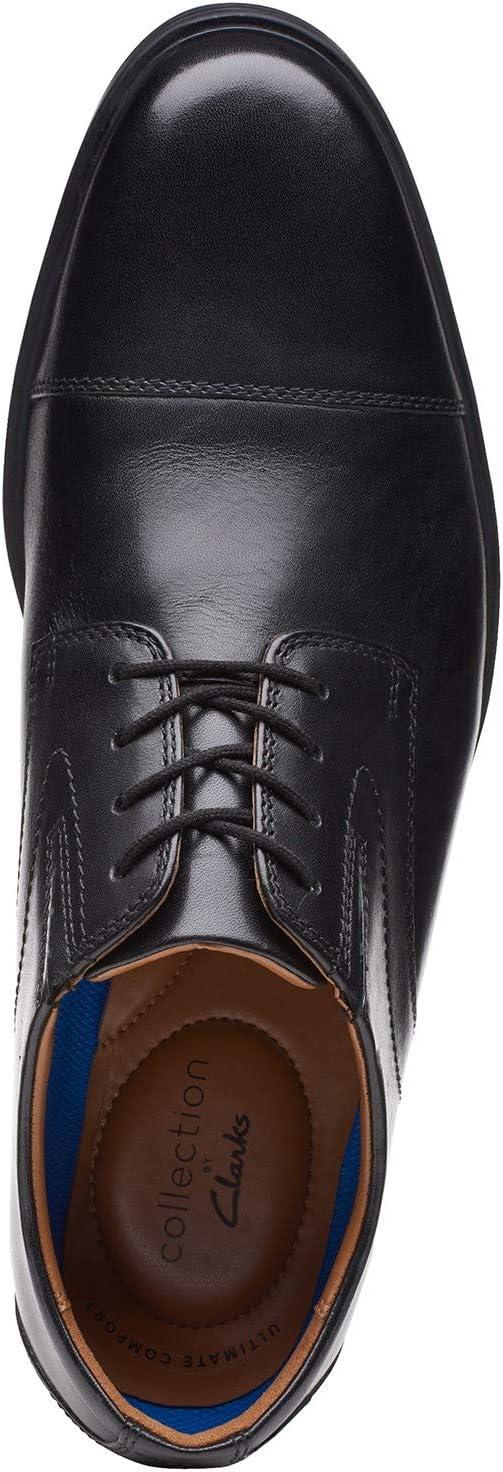 imageClarks Mens Whiddon Cap Oxford ShoesBlack Leather