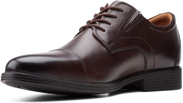 imageClarks Mens Whiddon Cap Oxford ShoesDark Brown Leather