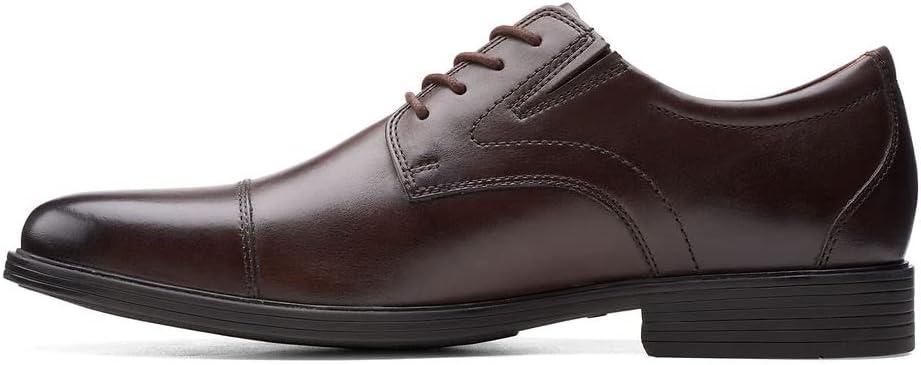 imageClarks Mens Whiddon Cap Oxford ShoesDark Brown Leather