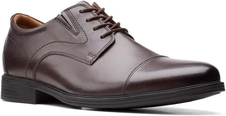 imageClarks Mens Whiddon Cap Oxford ShoesDark Brown Leather