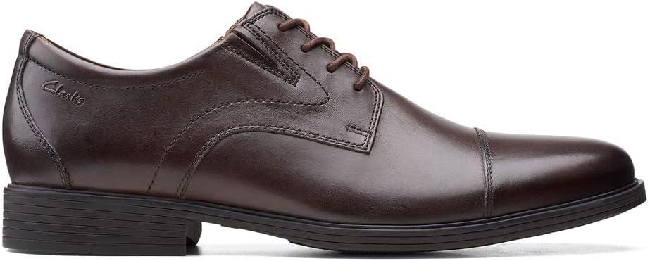 imageClarks Mens Whiddon Cap Oxford ShoesDark Brown Leather