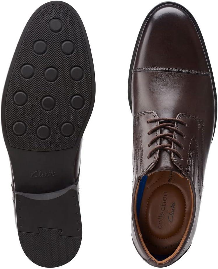 imageClarks Mens Whiddon Cap Oxford ShoesDark Brown Leather
