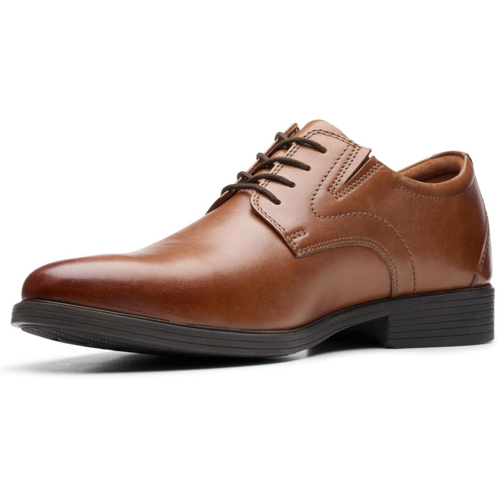 imageClarks Mens Whiddon Cap Oxford ShoesDark Tan