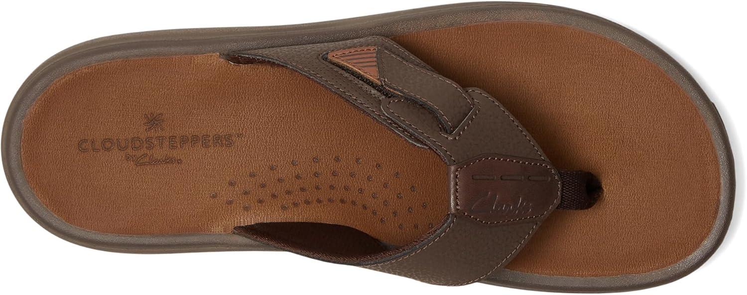 imageClarks Mens Breeze Cloudsteppers FlipFlopBrown Synthetic