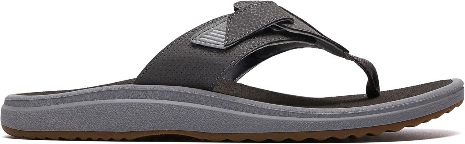 imageClarks Mens Breeze Cloudsteppers FlipFlopGrey Suede