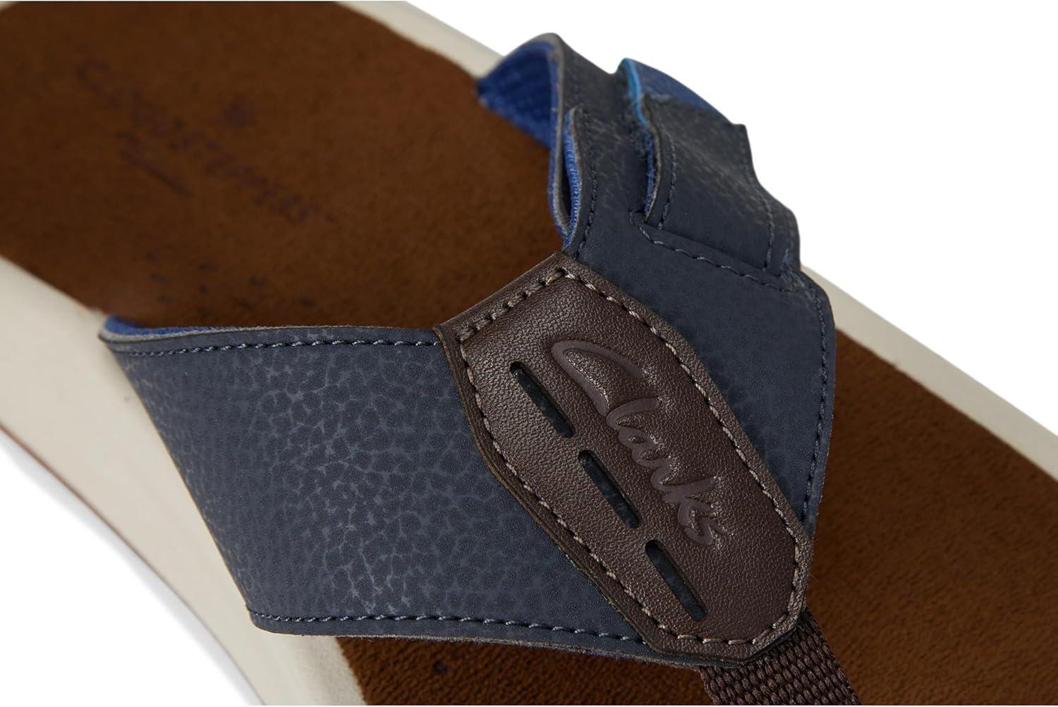 imageClarks Mens Breeze Cloudsteppers FlipFlopNavy Synthetic