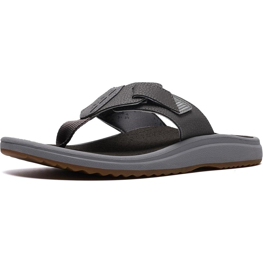 imageClarks Mens Breeze Cloudsteppers FlipFlopGrey Suede