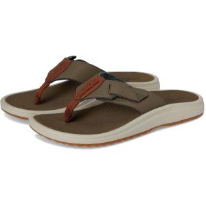 Clarks Men’s Breeze Cloudsteppers Flip-Flop(Green Combi Synthetic)