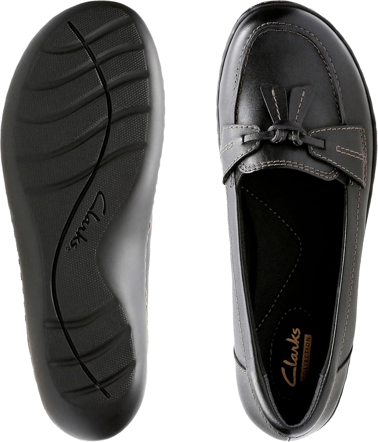 imageClarks Womens Ashland Bubble Slip On LoafersBlack