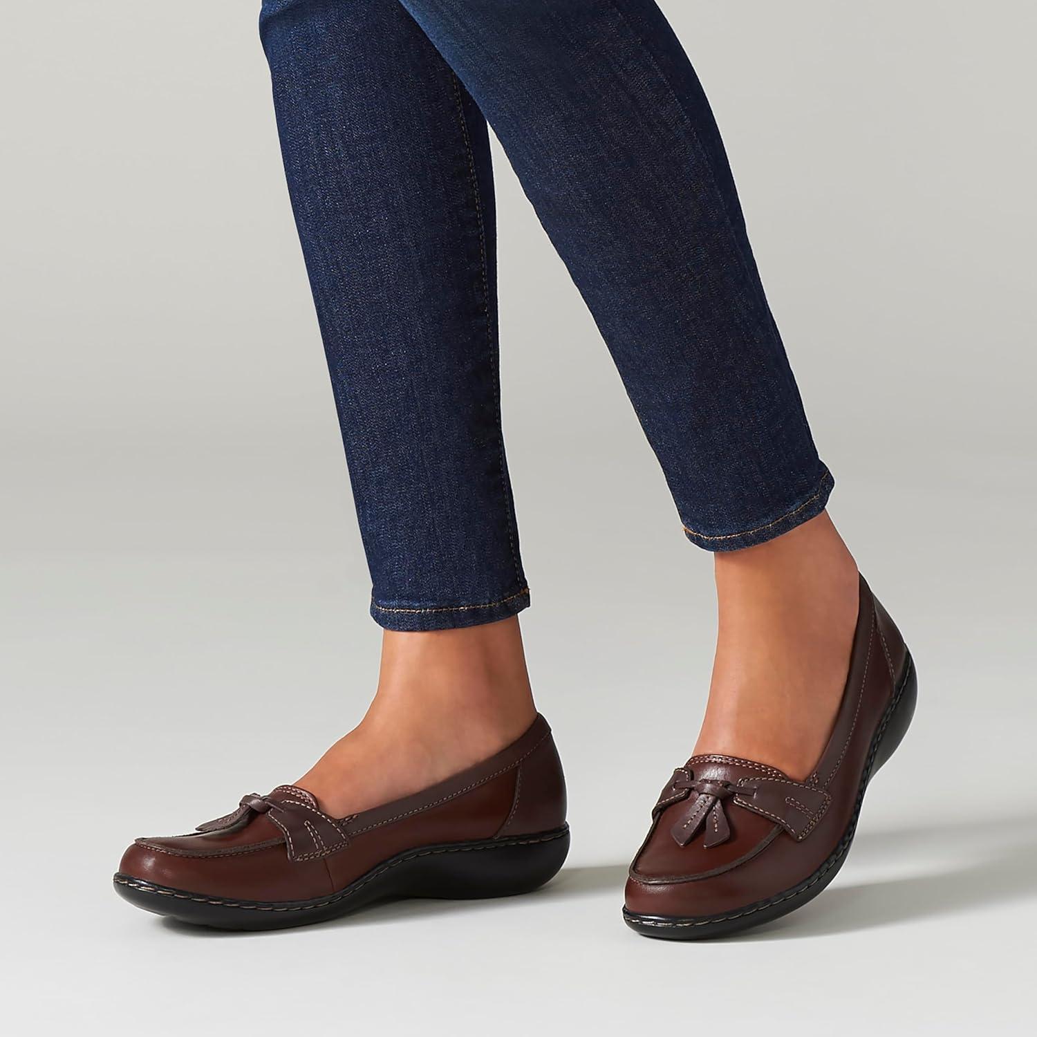 imageClarks Womens Ashland Bubble Slip On LoafersBrown Multi