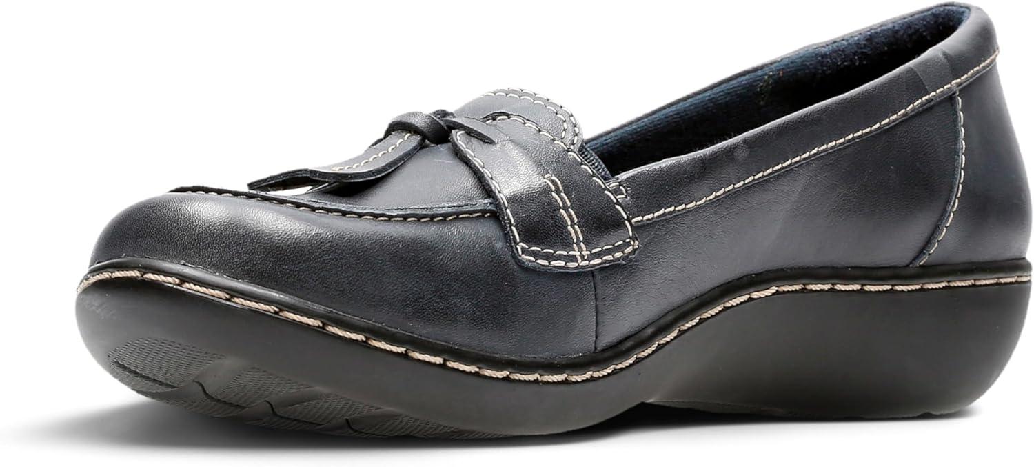 imageClarks Womens Ashland Bubble Slip On LoafersNavy