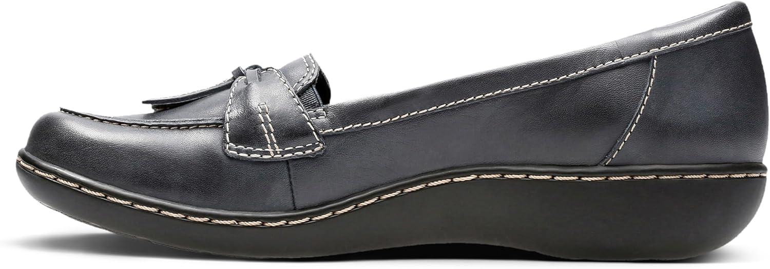 imageClarks Womens Ashland Bubble Slip On LoafersNavy