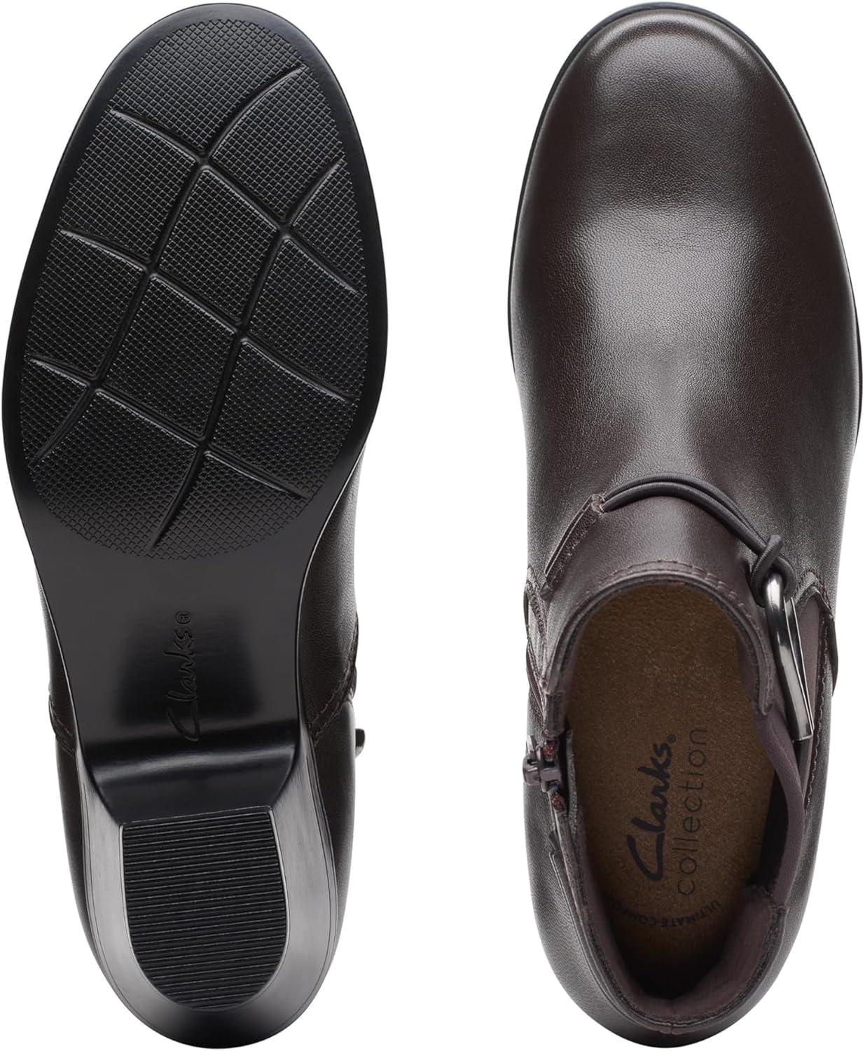 imageClarks Womens Emily 2 Kaylie BootsDark Brown Leather