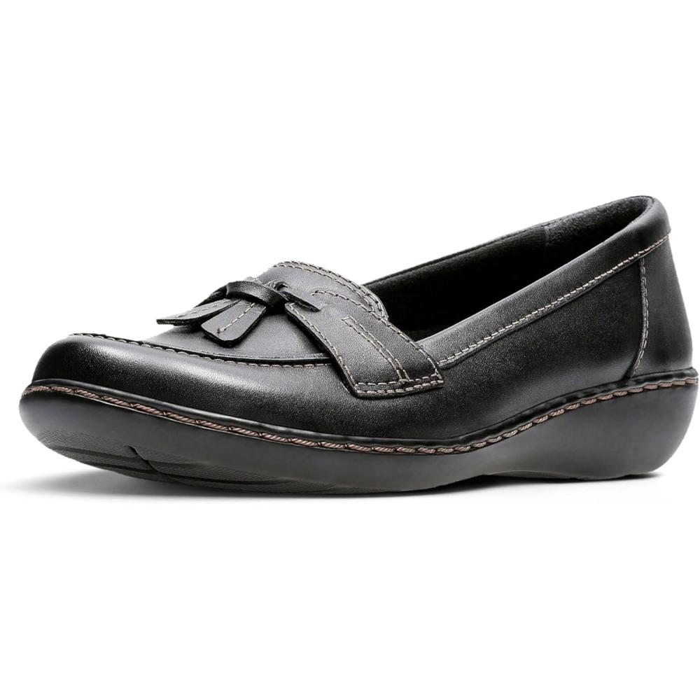 imageClarks Womens Ashland Bubble Slip On LoafersBlack