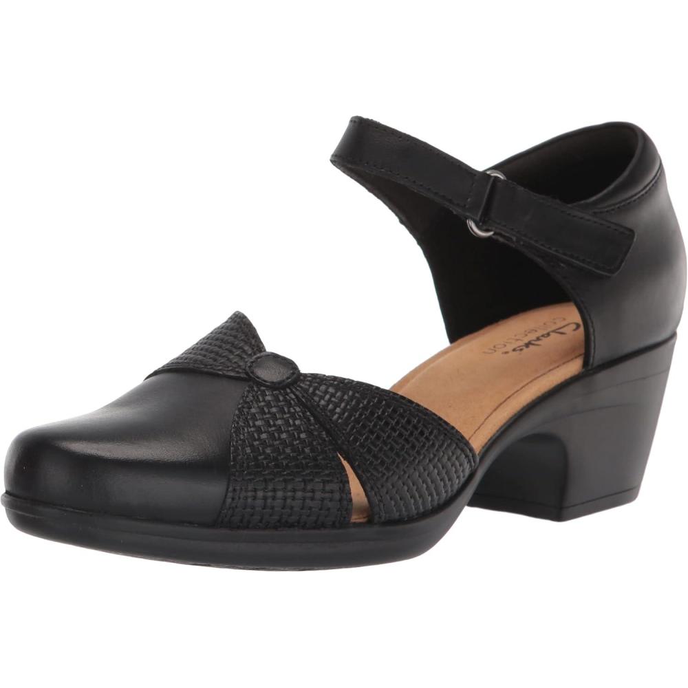 imageClarks Womens Emily Rae PumpsBlack Leather