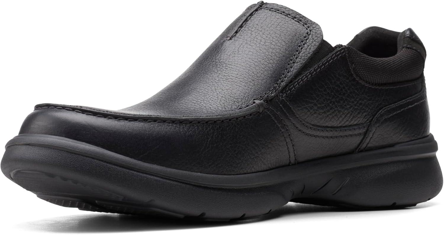 imageClarks Mens Bradley Free LoafersBlack Tumbled