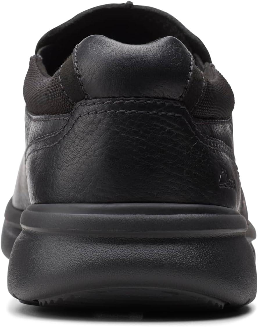 imageClarks Mens Bradley Free LoafersBlack Tumbled Leather