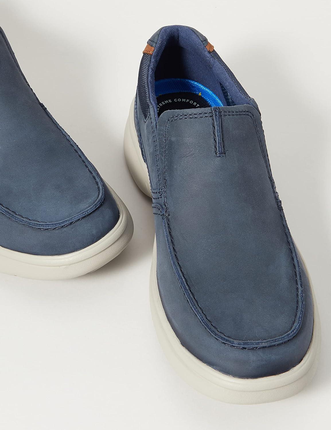 imageClarks Mens Bradley Free LoafersNavy Leather