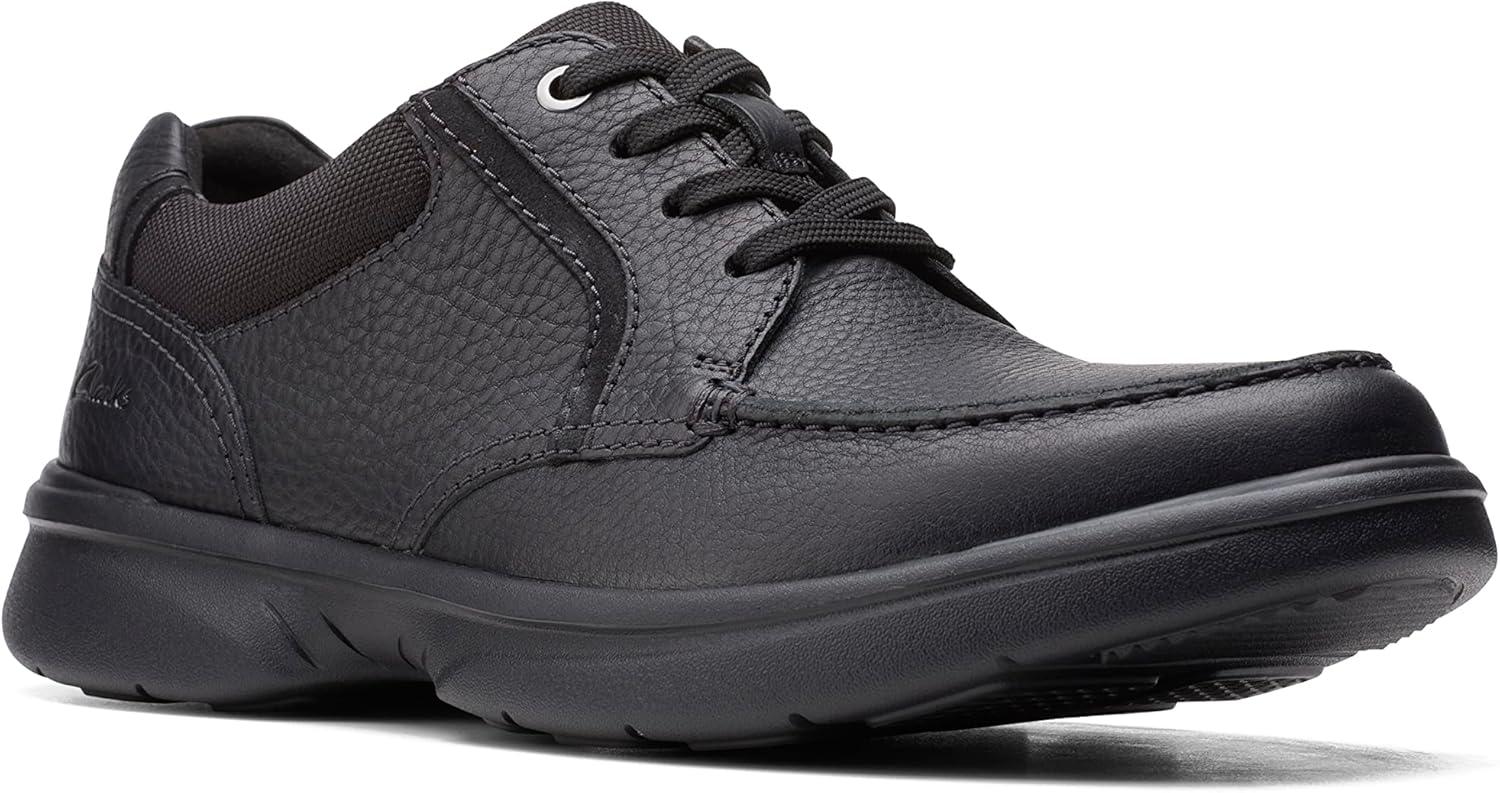 imageClarks Mens Bradley Vibe OxfordsBlack Tumbled Leather