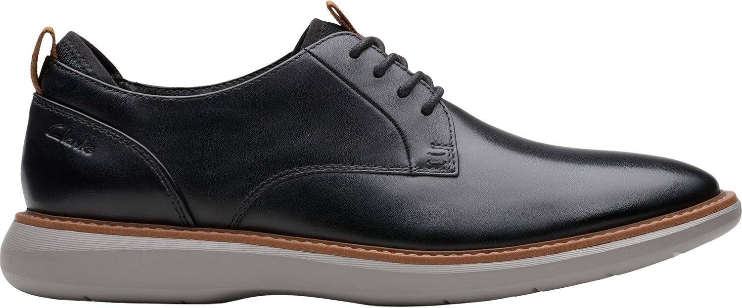imageClarks Mens Brantin Plain OxfordBlack Leather