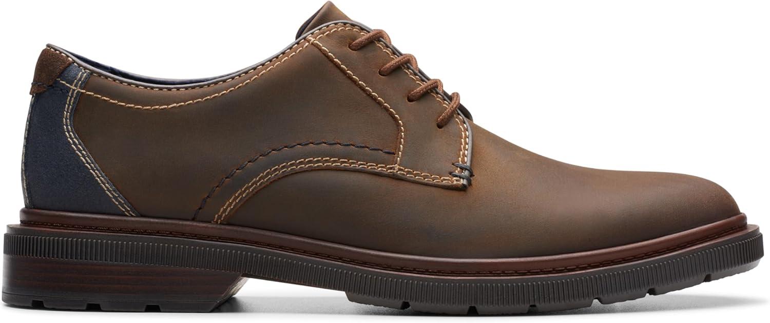 imageClarks Mens Burchill DerbyBeeswax Leather