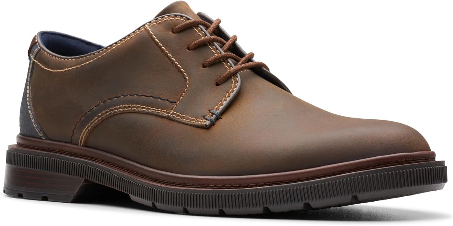 imageClarks Mens Burchill DerbyBeeswax Leather