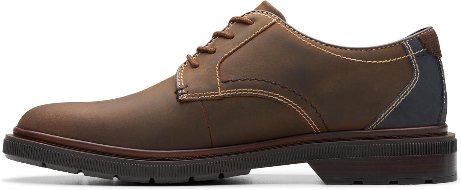 imageClarks Mens Burchill DerbyBeeswax Leather