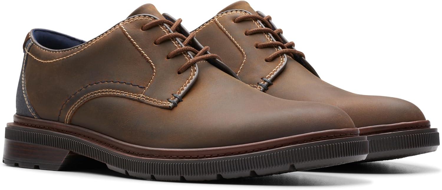 imageClarks Mens Burchill DerbyBeeswax Leather