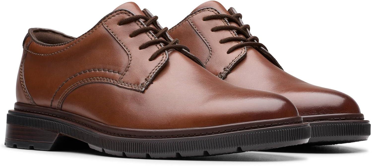 imageClarks Mens Burchill DerbyDark Tan Leather