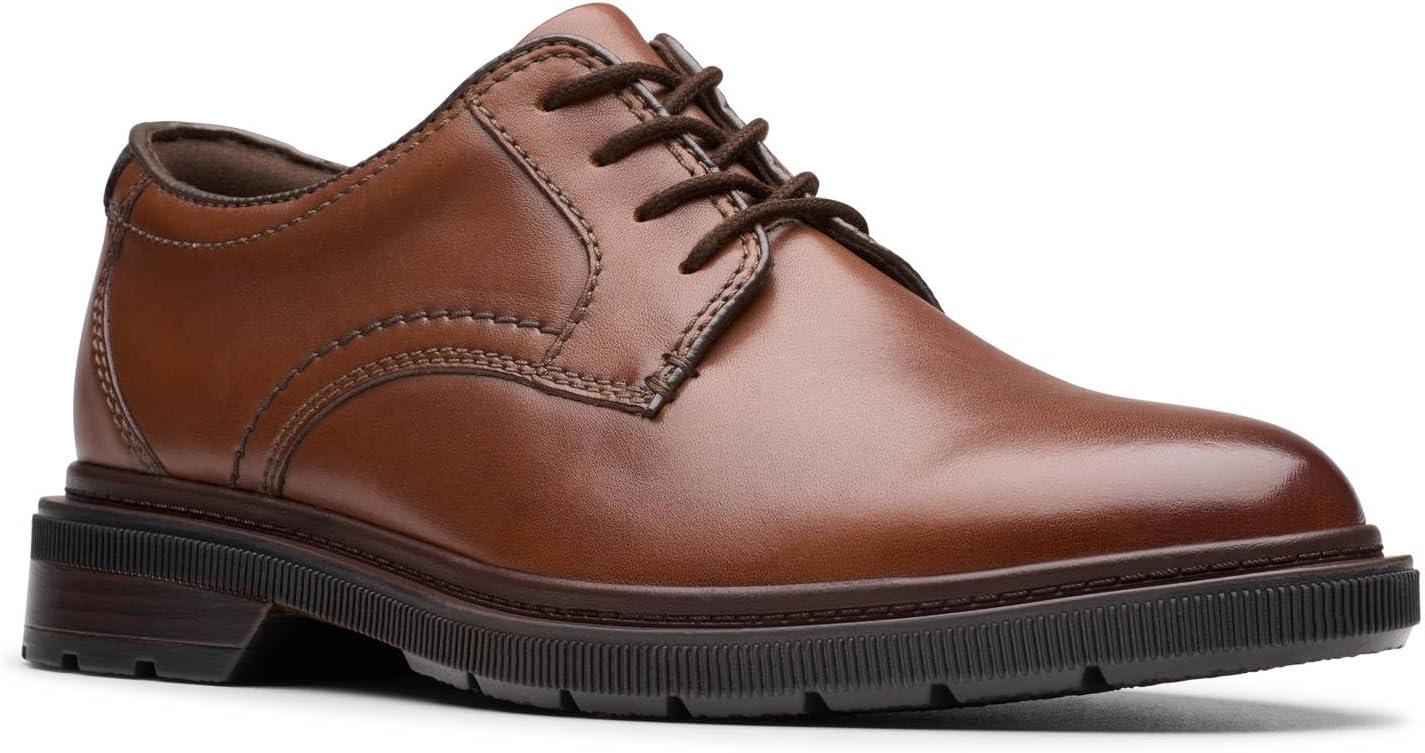 imageClarks Mens Burchill DerbyDark Tan Leather