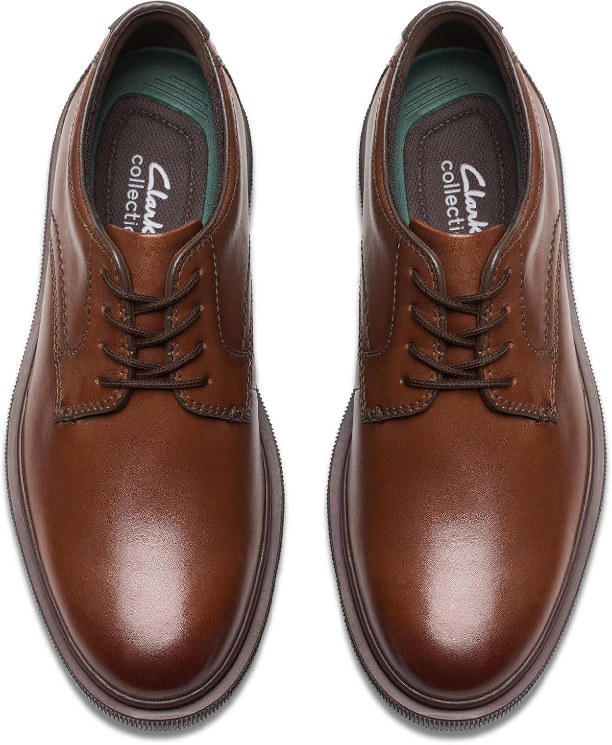 imageClarks Mens Burchill DerbyDark Tan Leather