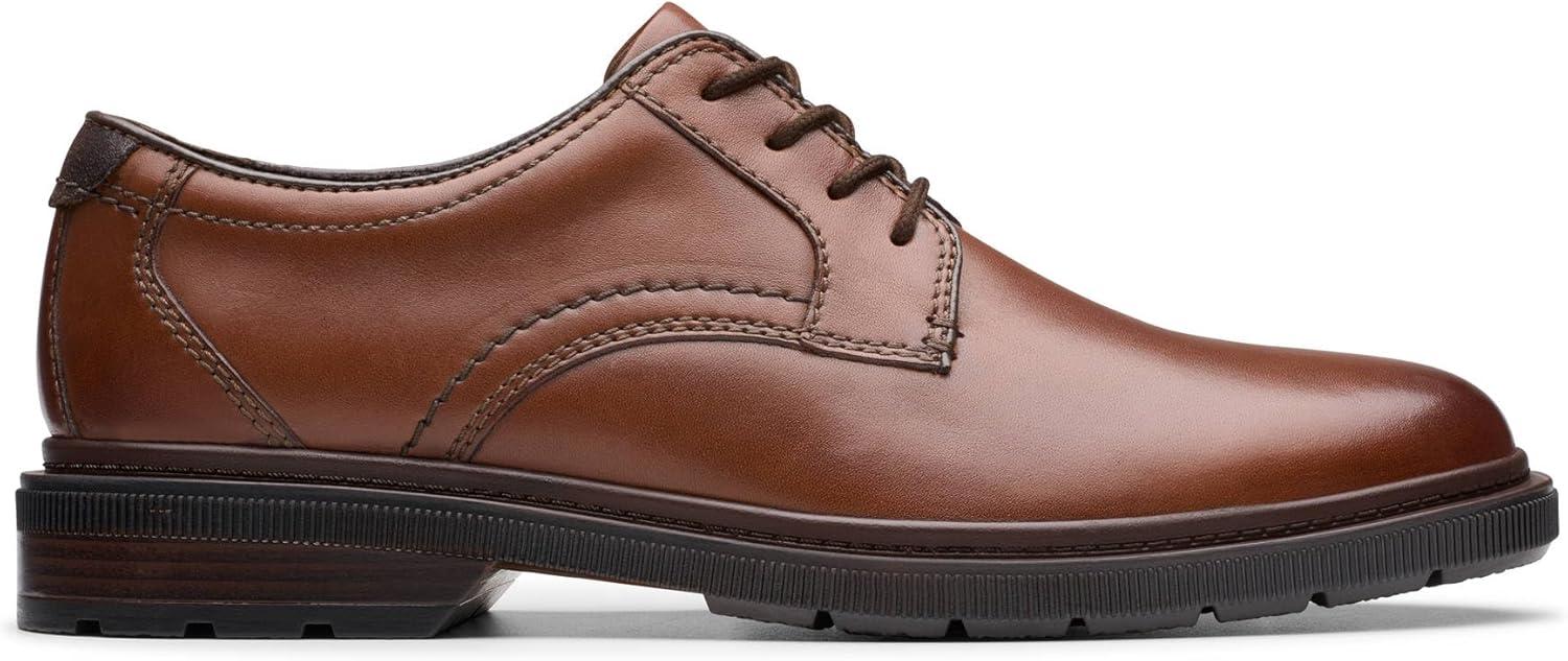 imageClarks Mens Burchill DerbyDark Tan Leather