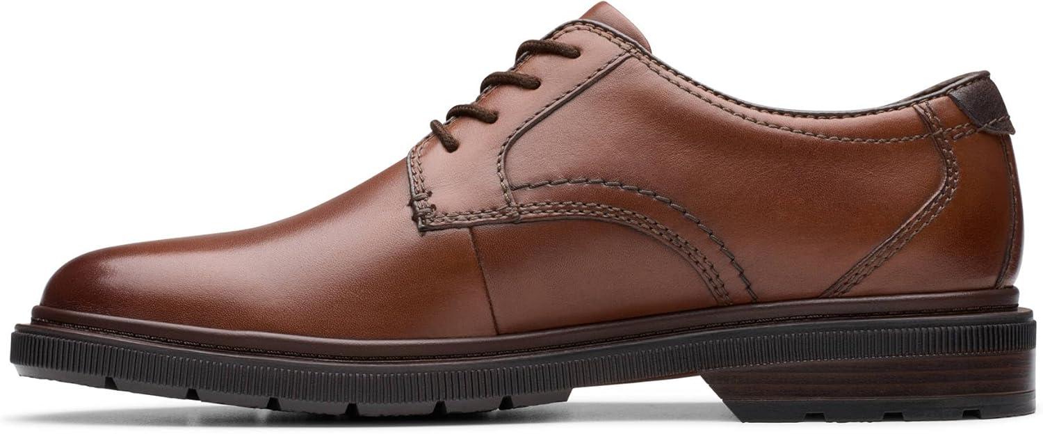imageClarks Mens Burchill DerbyDark Tan Leather