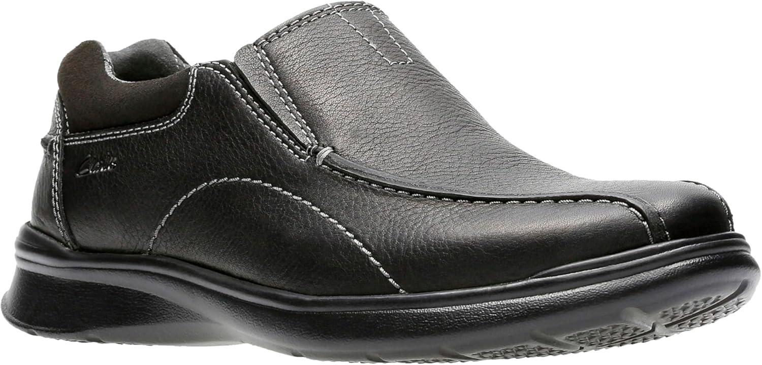imageClarks Mens Cotrell Step SlipOn LoafersBlack Oily