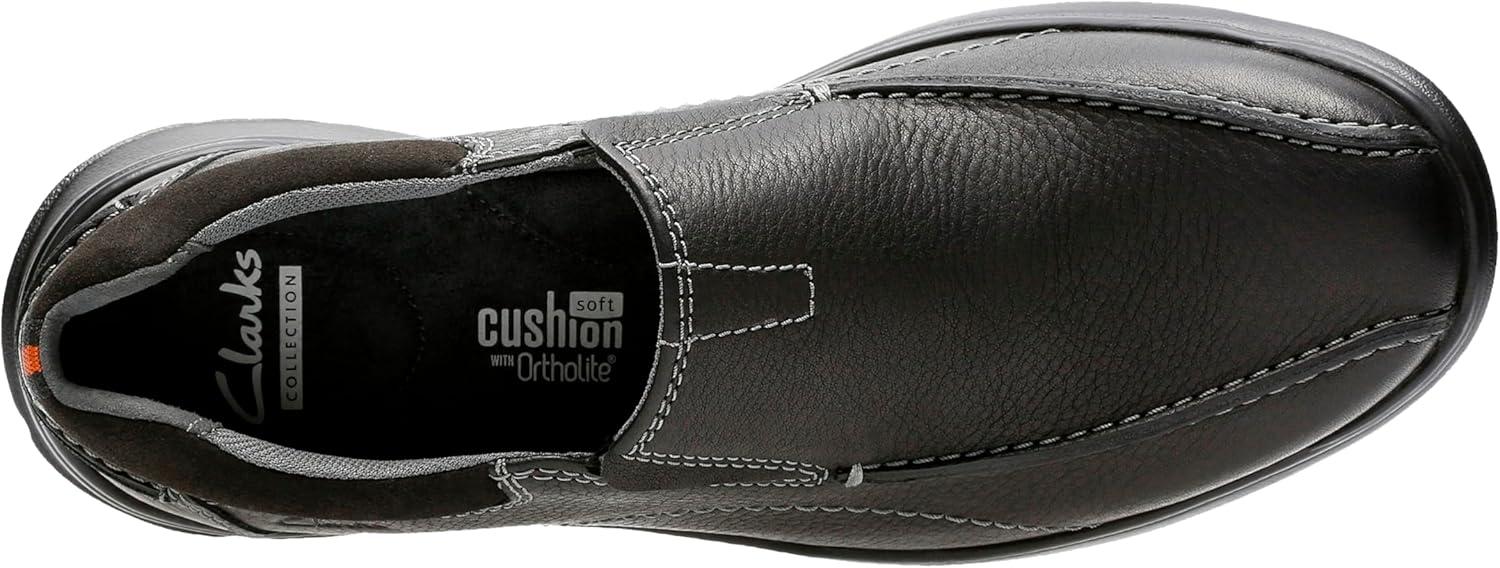 imageClarks Mens Cotrell Step SlipOn LoafersBlack Oily