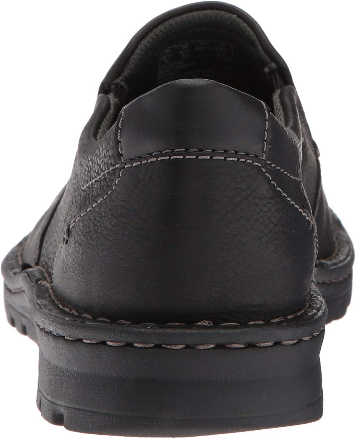 imageClarks Mens Cotrell Step SlipOn LoafersBlack Oily Leather