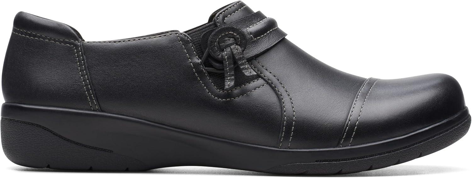 imageClarks Womens Cheyn Madi PullOn LoafersBlack Smooth Leather
