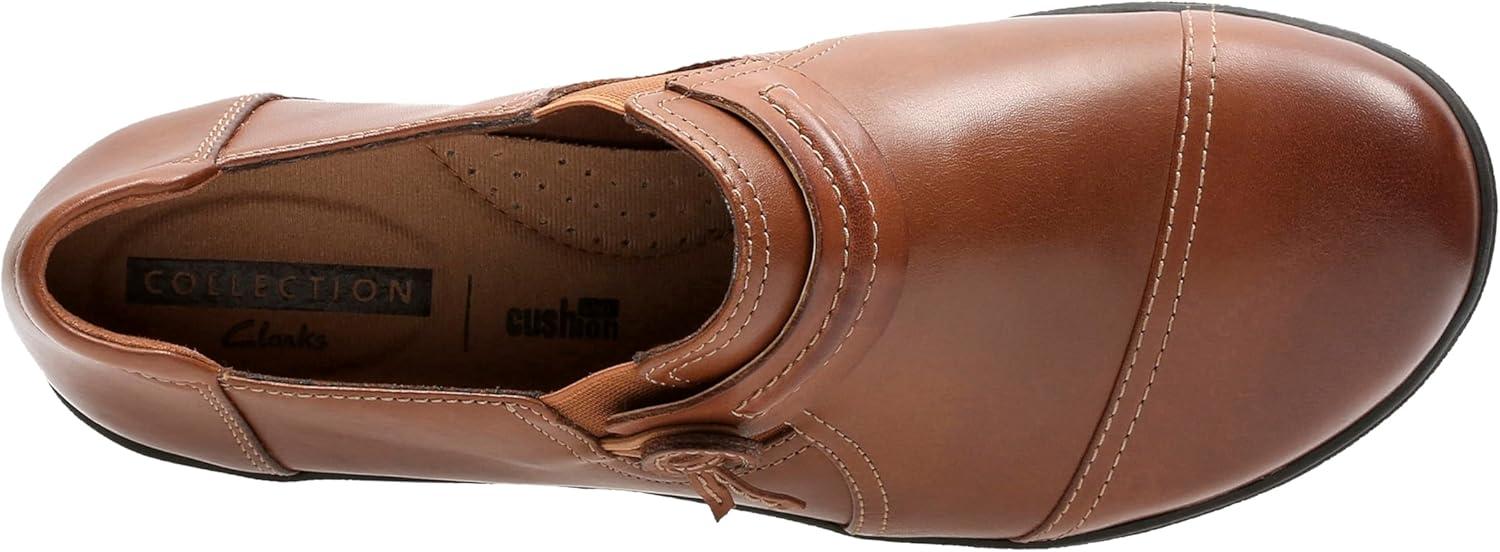 imageClarks Womens Cheyn Madi PullOn LoafersDark Tan Leather