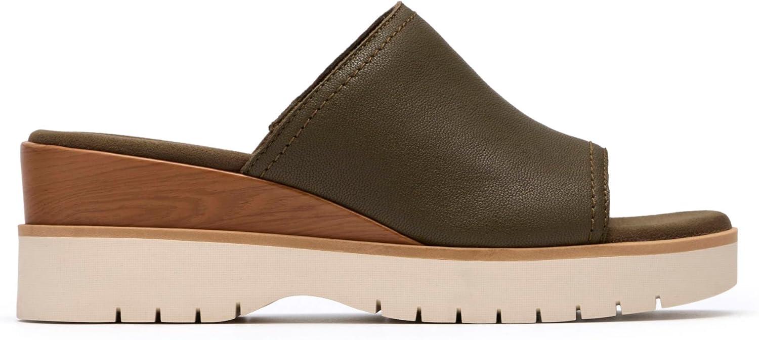 imageClarks Womens Diaz SlideDark Olive Leather