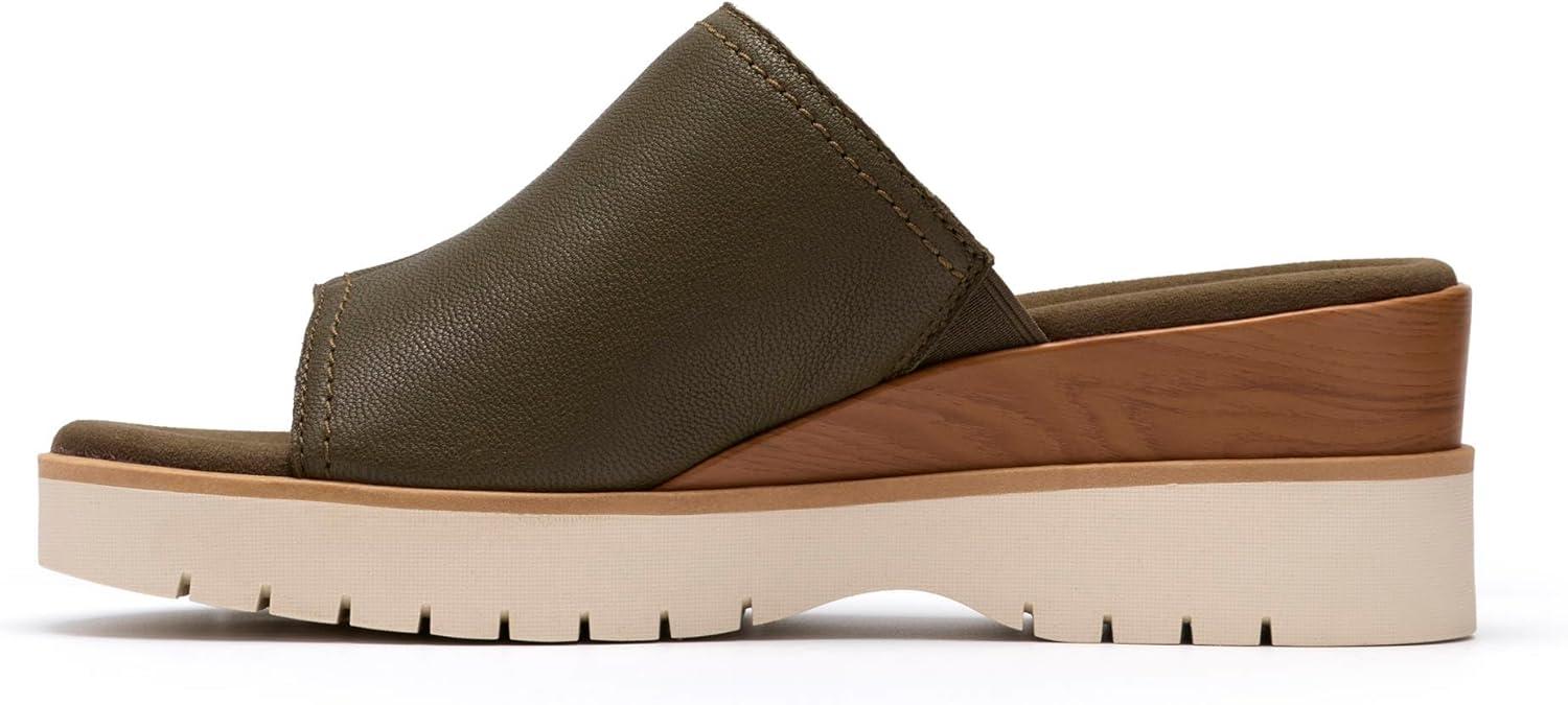 imageClarks Womens Diaz SlideDark Olive Leather