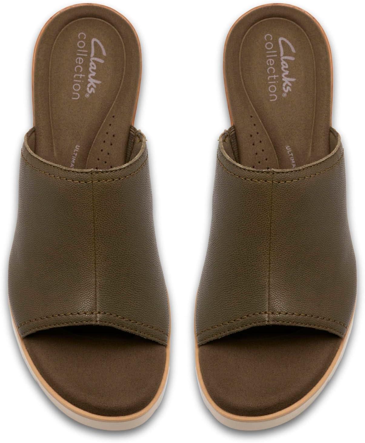 imageClarks Womens Diaz SlideDark Olive Leather