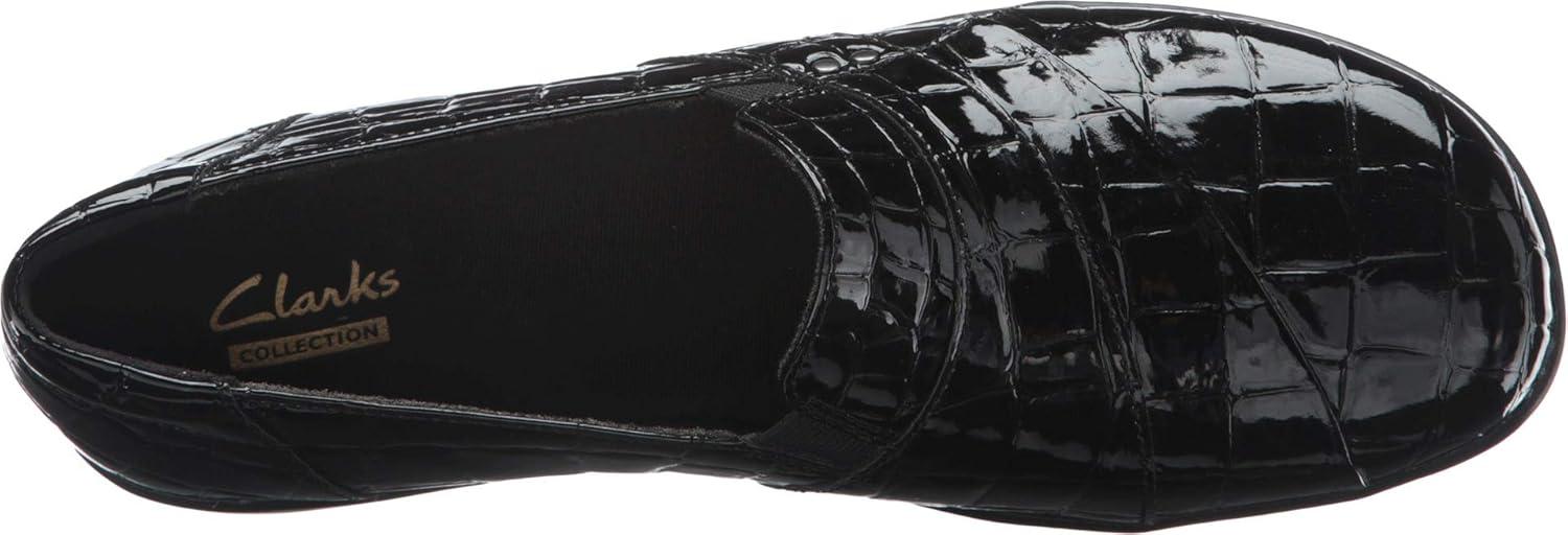 imageClarks Womens May MarigoldSlipOn LoaferBlack Croco