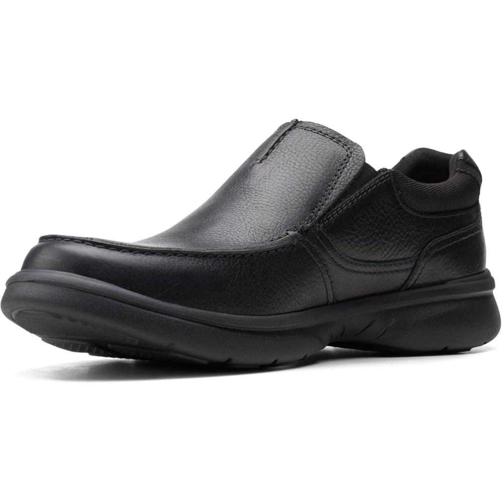 imageClarks Mens Bradley Free LoafersBlk Tumbled Lea