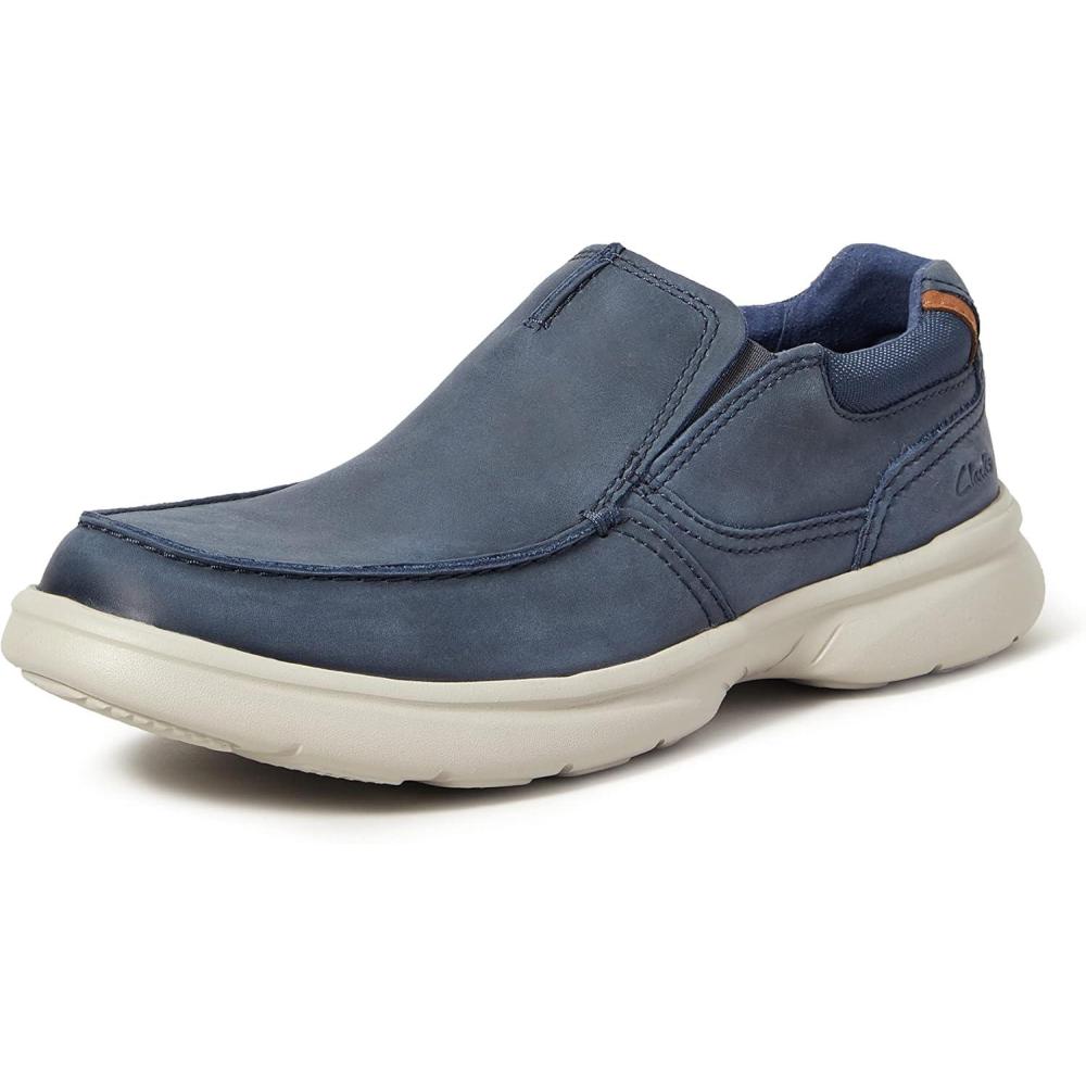 imageClarks Mens Bradley Free LoafersNavy Leather